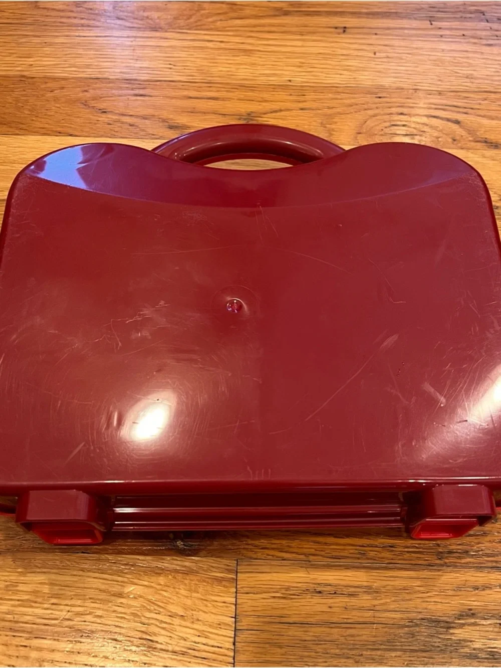 Lego Red Travel Carry Case with Yellow Latches